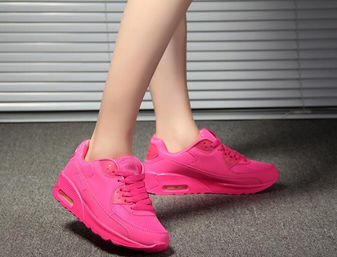 Women's Air Cushion Platform Sneakers | Breathable Mesh | Lightweight Casual Athletic