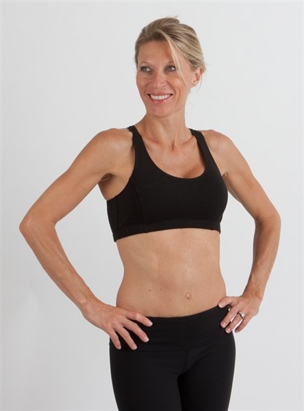 Women's Bamboo Padded Sports Bra in Black