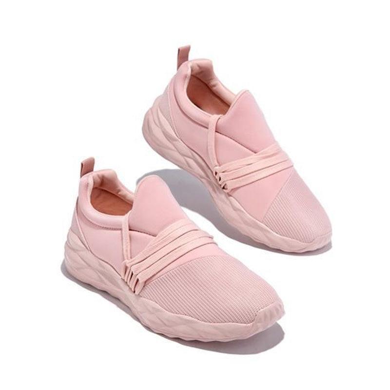 Women's Casual Breathable Lace-Up Sneakers | Cushioned Walking & Running Shoes