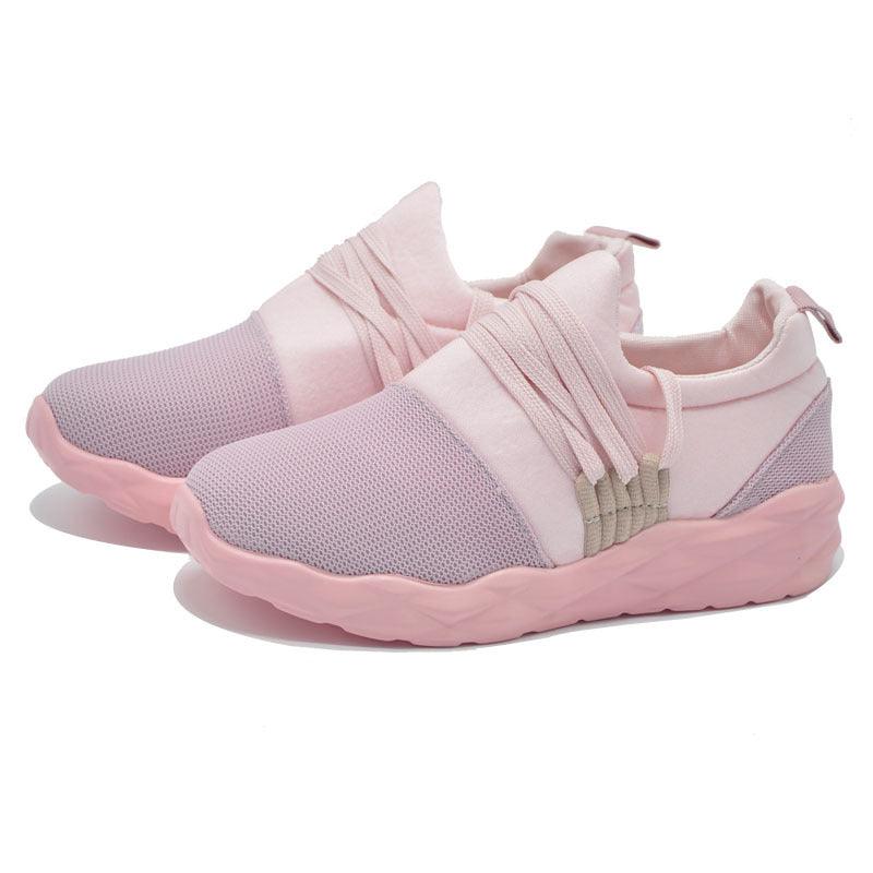 Women's Casual Breathable Lace-Up Sneakers | Cushioned Walking & Running Shoes