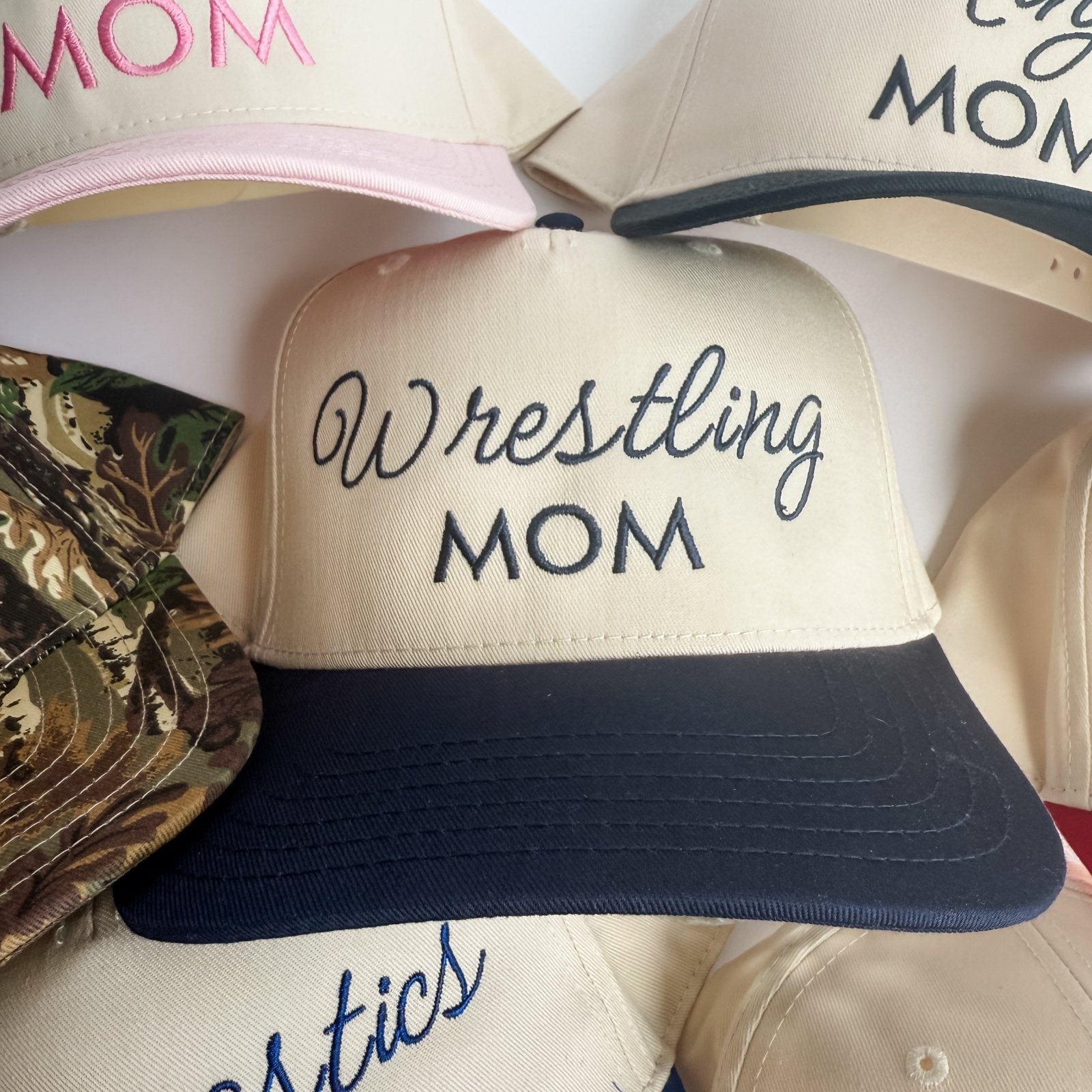 Wrestling Mom Trucker Hat | Embroidered Sport Mom Cap