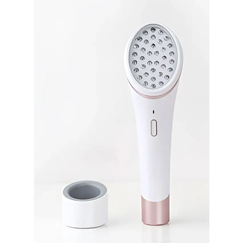 36-Bead LED Light Therapy Device | Blue & Red Light, Wireless Charging, Acne & Skin Rejuvenation