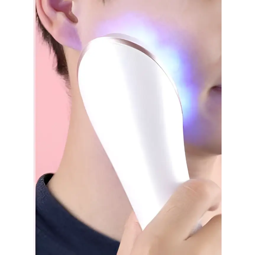 36-Bead LED Light Therapy Device | Blue & Red Light, Wireless Charging, Acne & Skin Rejuvenation