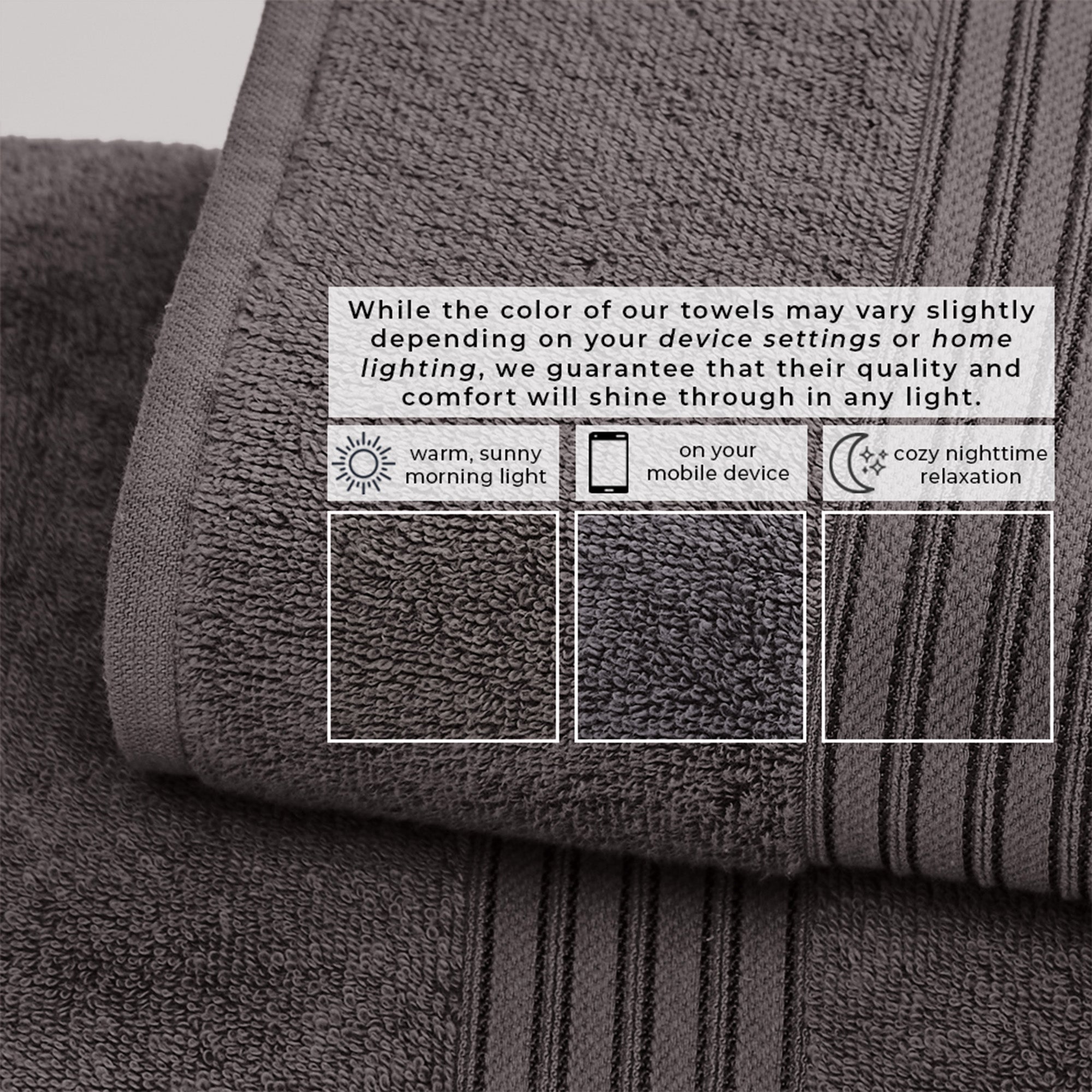 Feather Spun Cotton Bath Towels — Soft, Quick-Dry & Lightweight | Classic Bordered Style